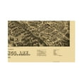 thumbnail image 2 of Historic Panoramic View - Hot Springs Arkansas - Wellge 1888 - Vintage Wall Art, 2 of 4