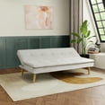 thumbnail image 2 of Serta Tennyson Modern Convertible Sofa, Cream Fabric, 2 of 17