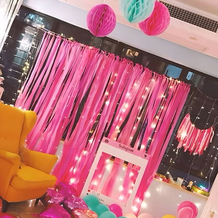 CCOCC 2026 New 3 Roll Crepe Paper Cuttable Crepe Paper Streamers Backdrop Decor for Wedding for Party,Birthday,Anniversary,Festival