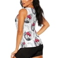 thumbnail image 3 of Balery Cute Poodle Dog Camiseta sin mangas estampada ligera para mujer, tops de entrenamiento sin mangas, camisetas de yoga transpirables de secado rápido.-XX-Large, 3 of 7