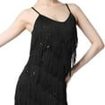 thumbnail image 6 of BLESIYA Women Sequin Tassel Dress Dancewear Dress for Samba Cha Cha 2XL, 6 of 6