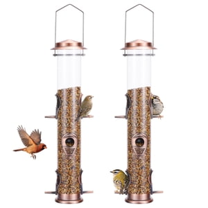 Urban Deco 2-Pack Metal Bird Feeder Tubes, 20 Inch