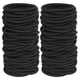 thumbnail image 1 of 120 Pieces Black Hair Ties for Thick Hair Bulk Hair Ties Ponytail Holders Hair Elastics Bands for Women or Men, 1 of 4