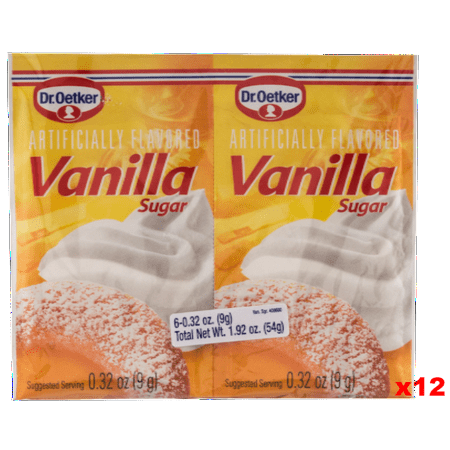 - Vanilla Sugar, (Oetker) CASE 12x(6x0.32oz)54g