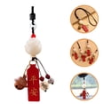 thumbnail image 4 of Car Interior Hanging Pendant Bodhi Root Lotus-shape Car Hanging Pendant Decor, 4 of 9