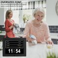 thumbnail image 5 of Zeokiar Digital Alarm Clock Digital Calendar Alarm Day Clock with 8'' Large Screen Display Reusable Clear Smart Calendar Day Clock Adjustable Time Date and Day Clock for Home Office, 5 of 11