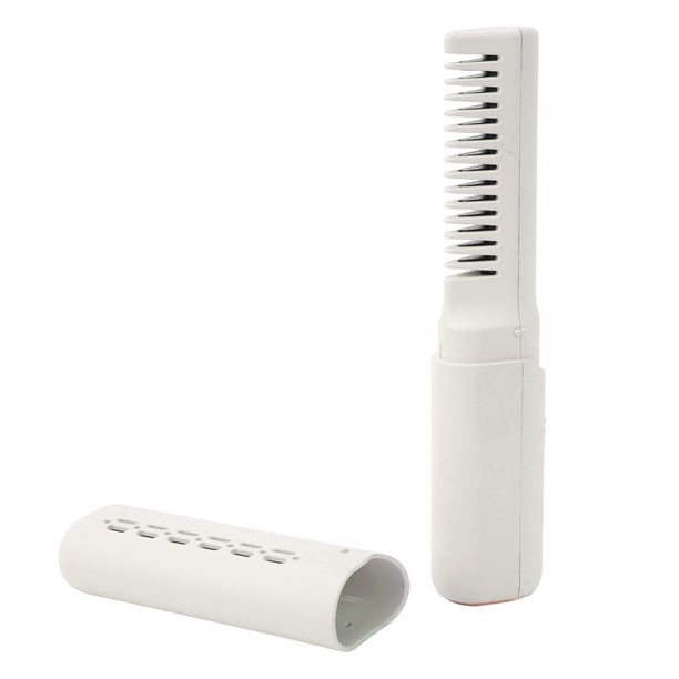 Cepillo Alisador, 2 en 1 Cepillo Alisador Portátil 3 Temperatura Ajustable Anti escaladuras Tipo C Plancha de Pelo Inalámbrica Mini Plancha de Pelo recargable para todo tipo