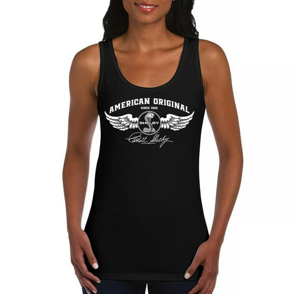 American Original Shelby Since 1962 Women's Tank Top Cobra Wings Classic Muscle Car GT500 Mustang Powered by Ford