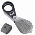 thumbnail image 1 of 10x Magnification Jeweler Loupe Triplet Lens Magnifier With 6 Led Uv Light 21mm For Gems, Jewelry, 1 of 2