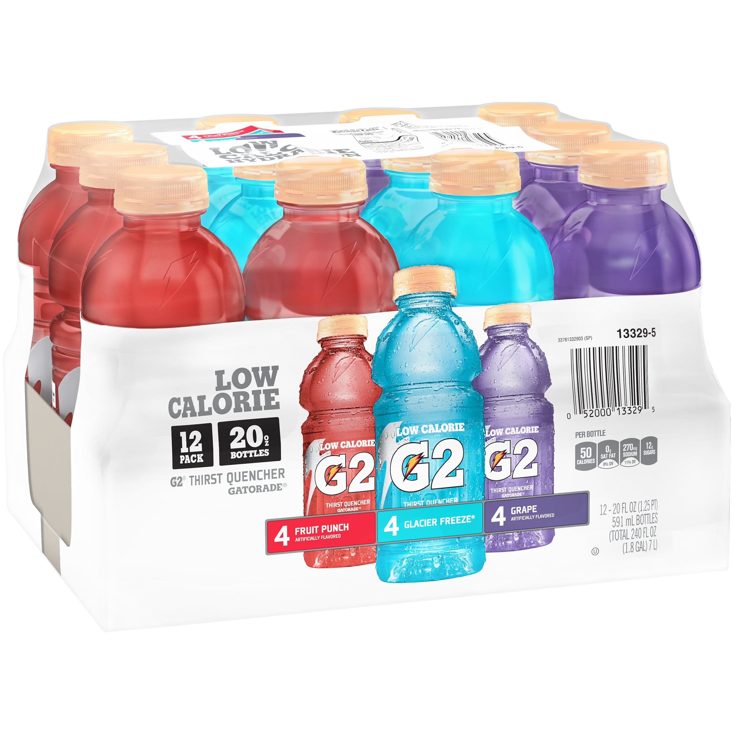 Gatorade G2 Low Calorie Sports Drink Variety Pack, 20 Fl. Oz. 12 Count