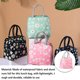 thumbnail image 4 of Greeniant Fiambrera portátil, bolsa de tela impermeable, enfriador térmico de alimentos, bolsa de almacenamiento de Picnic con aislamiento de flores, Kits de desorden para acampar Rosado Greeniant OD027724-03, 4 of 6