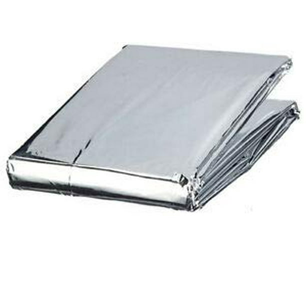 ASA Techmed Emergency Mylar Thermal Blanket, Foil Rescue Space Blanket Silver Designed for