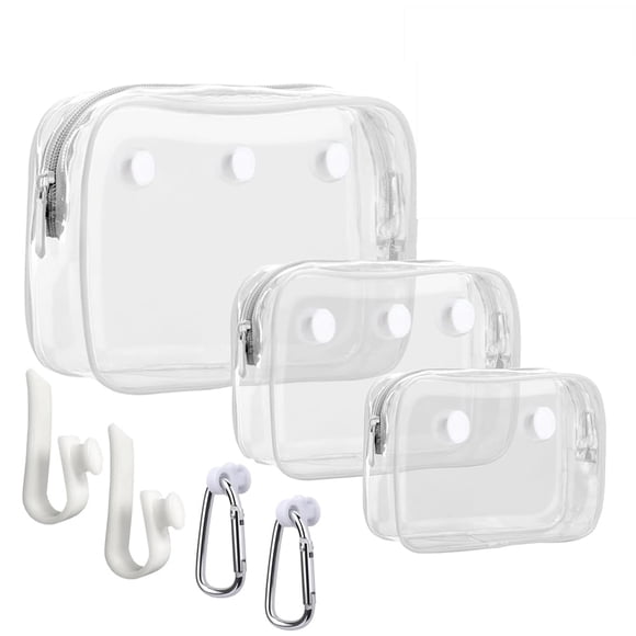 Bolsa de playa Everfunny Clear Bogg con accesorios, 3 unidades
