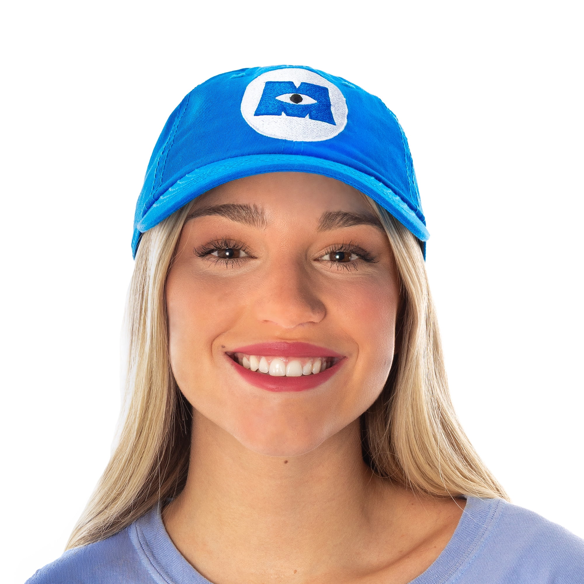 Disney Monsters Inc. Embroidered Logo Hat Adjustable Strap Baseball Cap