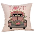 thumbnail image 2 of Skegnu Travel Pillow Happy Valentine's Day Throw Pillow Case Rose Sweet Love Pillow Cushion Cover Outdoor Cushions on Clearance, 2 of 2