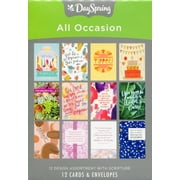Religious Boxed Cards - All Occasion Religious Greeting Cards - 12 Design Assortment With Scripture - 12 Boxed Cards and Envelopes (J5121)