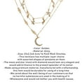 thumbnail image 4 of LOLIPPYY Multilayer Necklace with Moon and Star Pendant for Elegant Colorful Decoration and Stylish Wear, 4 of 4