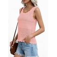 thumbnail image 5 of PRETTYGARDEN Womens Crochet Tank Tops Summer Spring Boho Sleeveless Cute Knit Sweater Vest Trendy Beach Vacation Clothes, 5 of 11