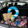 thumbnail image 2 of Yspwyqan Universal Car Trunk Mat 29" x 39", Sugar Skull Grip Base Season-Resistant Cargo Liner, Compatible with Most Sedans SUVs Wagons for Daily Commutes Trips, 2 of 7