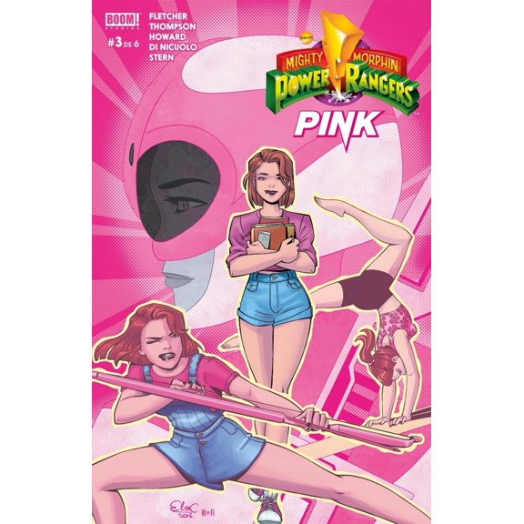 Mighty Morphin Power Rangers Pink 3A Blanco