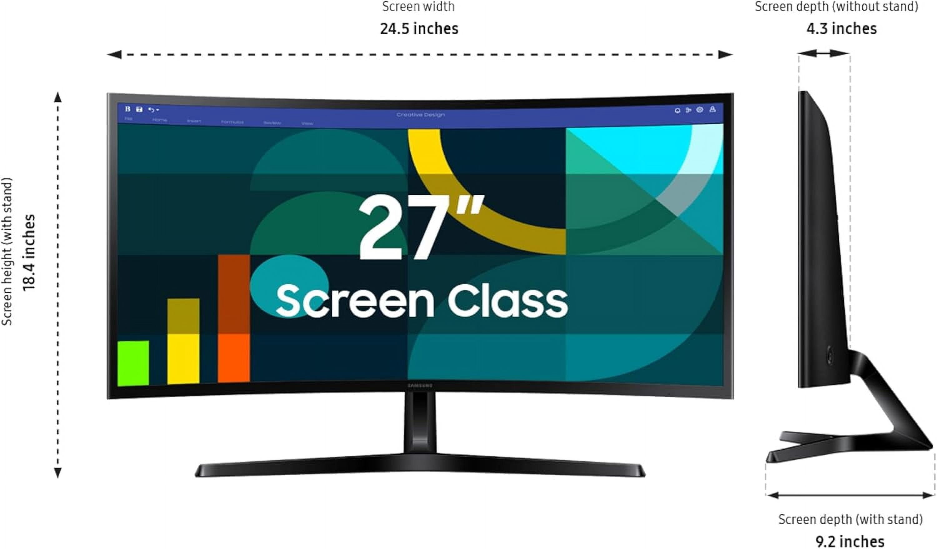 SAMSUNG Essential S3 27" FHD 100Hz 1800R Curved VA Monitor