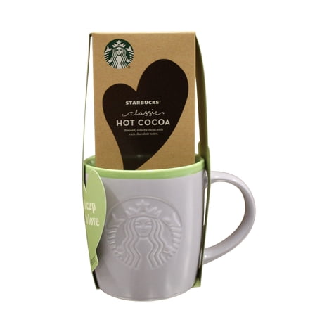 Starbucks Valentine's Purple Ceramic Mug With Cocoa 1 oz
