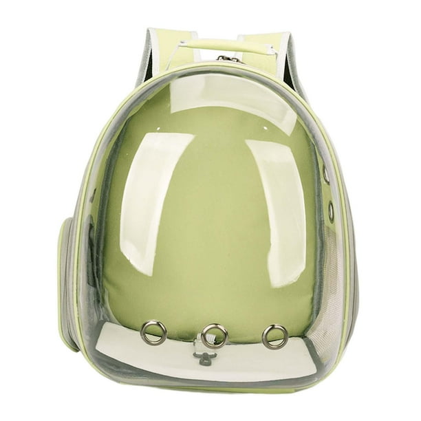 Mochila Transportadora para Gatos Fernando con Correa Ajustable Verde
