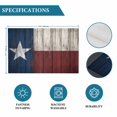 thumbnail image 6 of Vintage Star Country Placemats Set of 8, American Flag Blue Red Placemats for Dining Table, Place Mats for Kitchen Tabletop, Waterproof Wipeable Dining Table Mats Set, 6 of 9