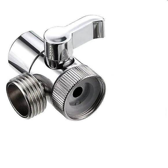3 Way Shower Diverter Valve Hand Shower Diverter Valve Shut Off Valve for Kitchen or Bathroom with Adapter Faucet