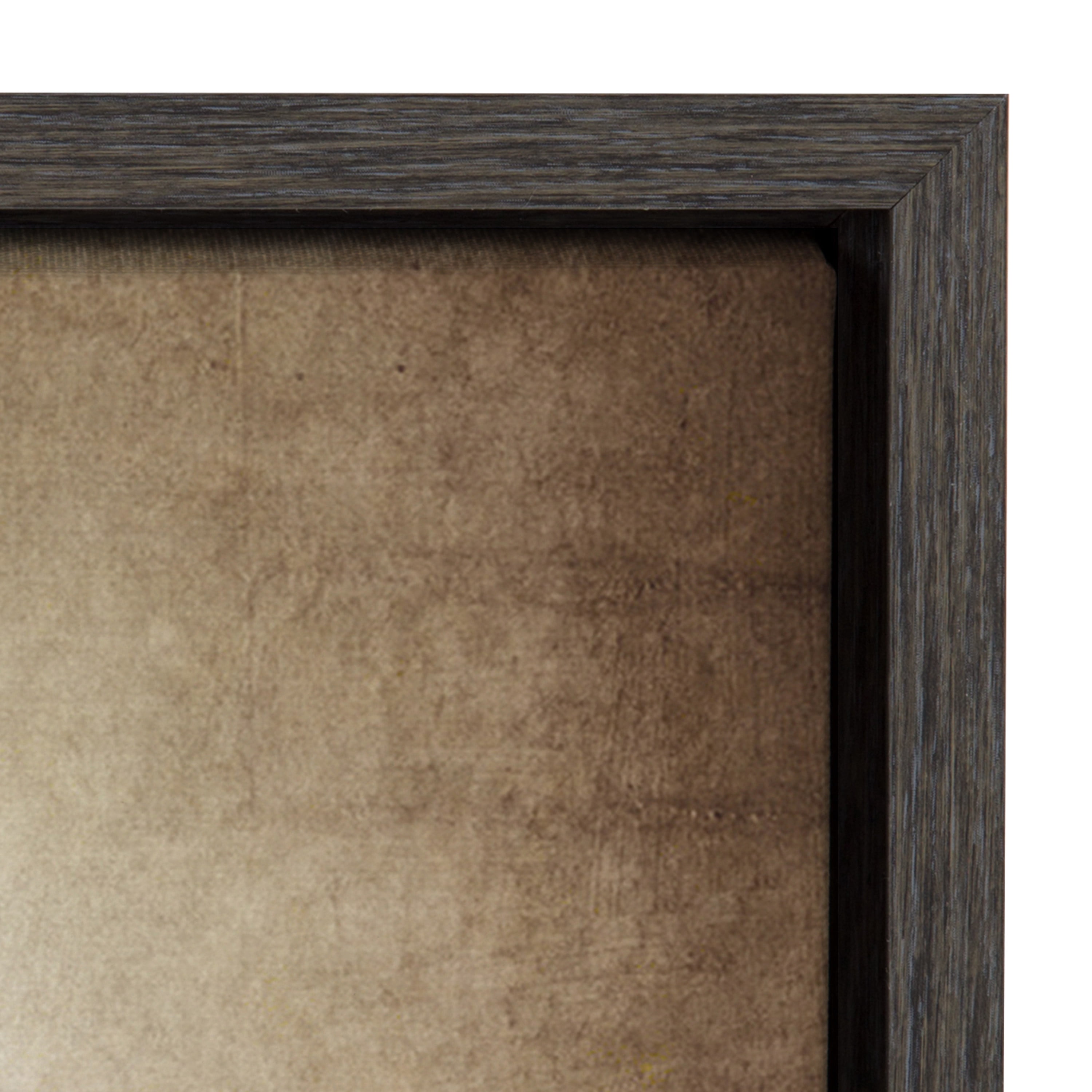 DesignOvation Sylvie Three Vintage Bats Framed Canvas By Shawn St. Peter, 18x24 Dark Grey, Transitional Sports Wall Decor For Office, Bedroom, Or Living Room