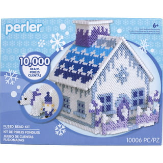 Perler 3D Snowflake Wreath Fused Bead Kit, Ages 6 and up, 4004 Pieces 