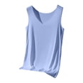 thumbnail image 6 of Tittly Womens Tank Tops Womens Loose Tank Tops Basics Tank Tops for Women Womens Tank Tops Sleeveless Neck Loose Fit Summer Clothes Blue, 6 of 7