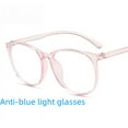 thumbnail image 3 of Transparent Retro Glasses Frame Fashion Internet Popular Plain Frame Mirror Round Frame Large Frame Anti-Blue Light Flat Mirror Trendy-Transparent Grey, 3 of 4