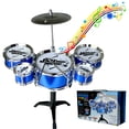 thumbnail image 4 of Kids Boy Girl Jazz Drum Set Musical Instrument Toy Playset, 4 of 7