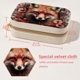 thumbnail image 5 of Fox Velvet Portable Storage Box with Removable Compartment - a Stylish Decorative Box, Bracelet Holder, and Jewelry Stand - Gift, 5 of 7