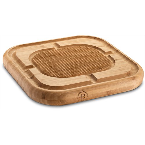 Bamboo Extra Large Cutting Board with Deep Juice Groove and Grips to  Stabilizes While Carving, 