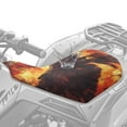 thumbnail image 4 of Uorisanigo ATV Seat Cover Protectors Waterproof Fire Eagle American Flag 4-Wheeler Seat Cover Covers Protection ATV Accessories Compatible with Polaris Sportsman Polaris Scrambler Honda Rancher, 4 of 7