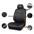 thumbnail image 2 of Conjunto De Fundas Bloosom Para Asientos Automovil, Negro, 2 of 5