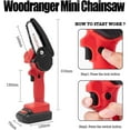 thumbnail image 5 of Wood Ranger Mini Chainsaw, 2025 Upgraded Woodranger Electric 4 Inch Mini Chainsaw Cordless, Portable Handheld Chain Saw for Yard, Home and Garden, Wood Cutting, 5 of 7