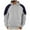Gray-men's hoodie pullover, variant on Txeol Drawstring Hoodie Men Colorblock Long Sleeve Pullover Casual Textured Patchwork Athletic Sweatshirts with Pocket,Black,L