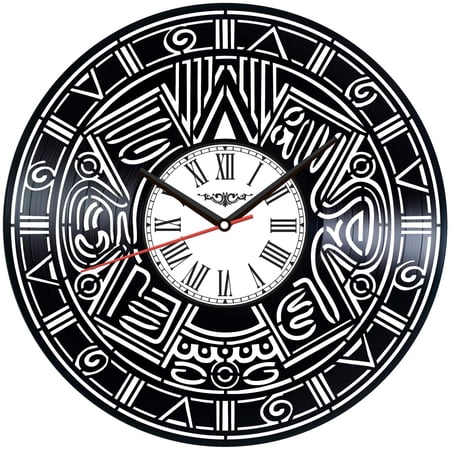 Mayan Calendar Vinyl Record Wall Clock Retro style Wall clock Silent Home Decor Unique Art Special Home Accessories Creative Personality Gift