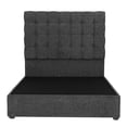 thumbnail image 1 of Base Cama Individual + Cabecera Slip Trinity Gris Carbón, 1 of 11