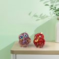 thumbnail image 3 of Owl Ornament Manual Drip Adhesive Faux Crystal Vivid Owl Animal Figurine for Home, 3 of 8