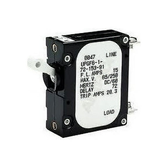 Seachoice AC/DC Panel Breaker with Single White Actuator