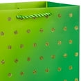 thumbnail image 5 of Hallmark Medium Gift Bag (Green Ombré With Glitter Dots), 5 of 7