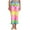 Tie Dye Rainbow, variant on 100% Cotton Women Pajama Capri Pants Sleepwear (Tie Dye Blue Swirl, Medium)