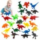 thumbnail image 2 of Mini dinosaurio de 24 piezas para niños, figuras de animales de simulación, calendario de adviento de Navidad, juego de dinosaurios, regalo de Navidad, 2 of 4