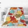 thumbnail image 1 of Balery Fall Maple Leaves Manta de Felpa Suave y Acogedora – Cobija de Franela Aterciopelada para Cama, Lavable y Cálida para Sofá, Mascotas, Transpirable-60"x50", 1 of 7