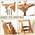 thumbnail image 5 of Wooden Knife Stand 7 Layers Wood Knife Display Rack Stable Kitchen Knife Holder Desktop Knife Display Case Knife Block Countertop Knife Organizer for Home Restaurant Kitchen, 5 of 8