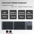 thumbnail image 4 of Teclado Táctil Inalámbrico Bluetooth Portátil, Teclado Inalámbrico Triple Plegable y Recargable para PC, Portátil y Tableta., 4 of 5